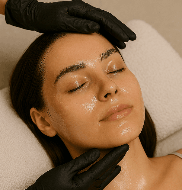 Glass skin facial treatment at Aura Aesthetics by Amy