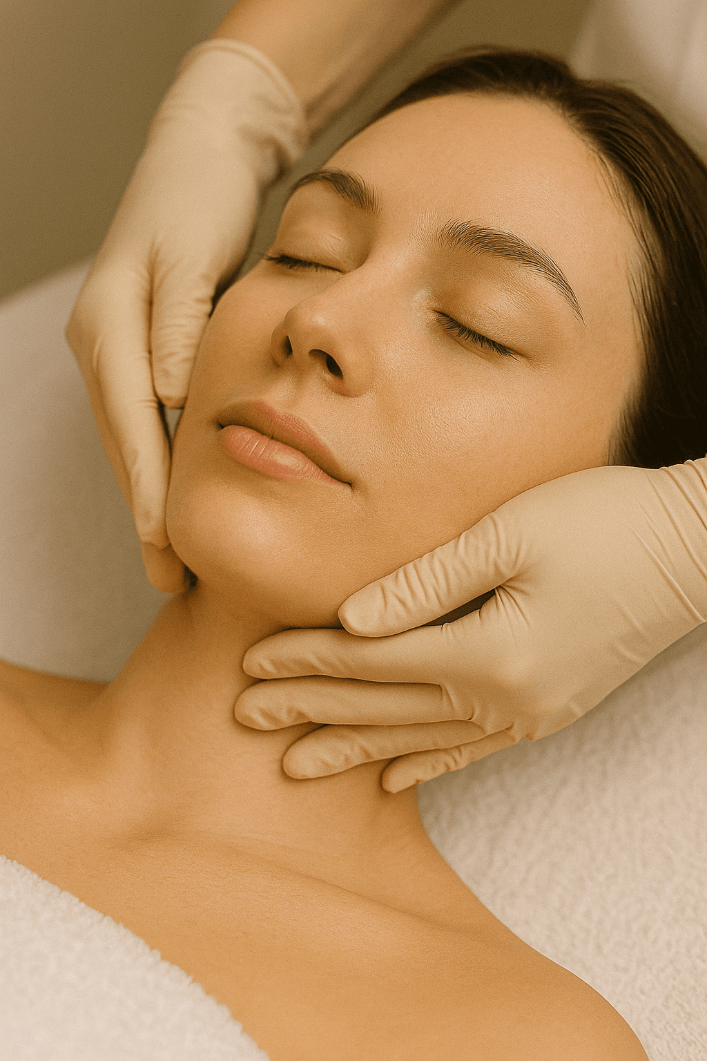 Lymphatic drainage massage treatment at Aura Aesthetics by Amy
